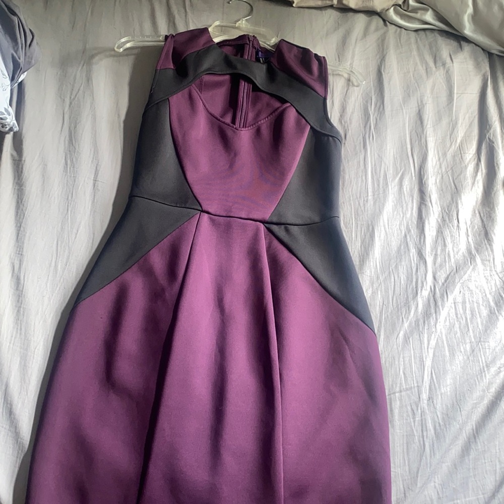 Black and Purple Cocktail Dress
